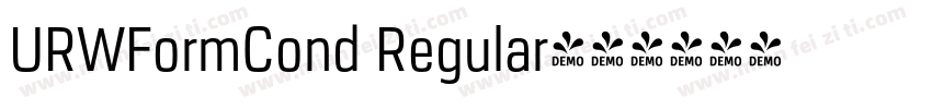 URWFormCond Regular字体转换